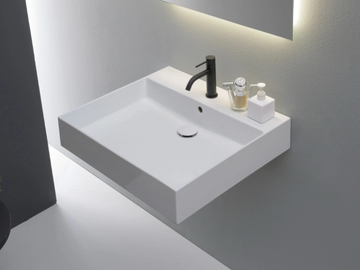 TEOREMA 2.0 PLUS - Wall-mounted single ceramic washbasin by Scarabeo Ceramiche - view 2